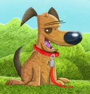 A dog as it appears in various episodes.
