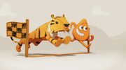 Orange and a Tiger