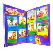 The 2020 Annual open, showing the "Three's Tasty Trick" pages
