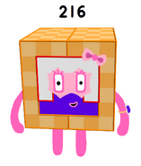 JingzheChina's 216: She is a really cute cube! She is even the sum of the previous three cubes.