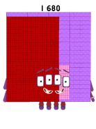 Ramonthefunway's 1680: He's a 40x42 rectangle, 4 eyes, 2 mouths, 4 arms, and 40 divisors