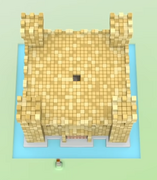 The top of the castle.