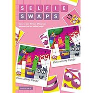 The 'Selfie Swap' activity pages on the 2021 Annual