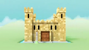 The front of the castle.