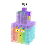 JingzheChina's 707: He is the sum of first three odd 4D-cubes, also figured out by the help of 600. He is also a rainbow lover!