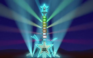 The Tower Of Rock but with shining lights.