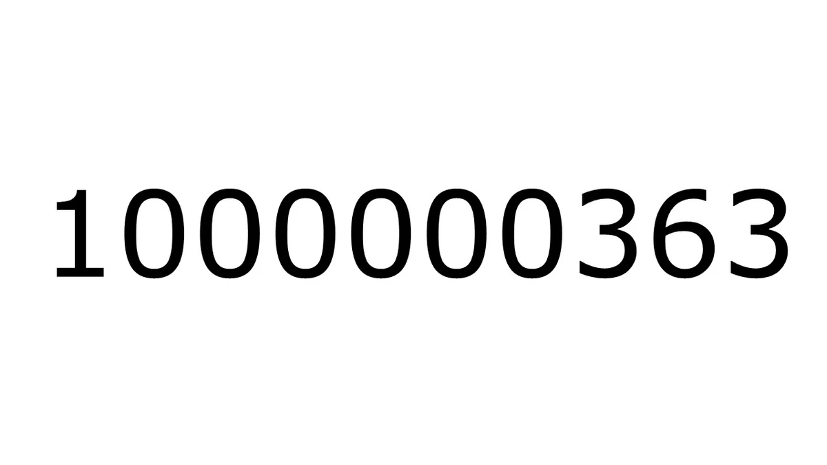 1000000363 | NumbersWiki | Fandom