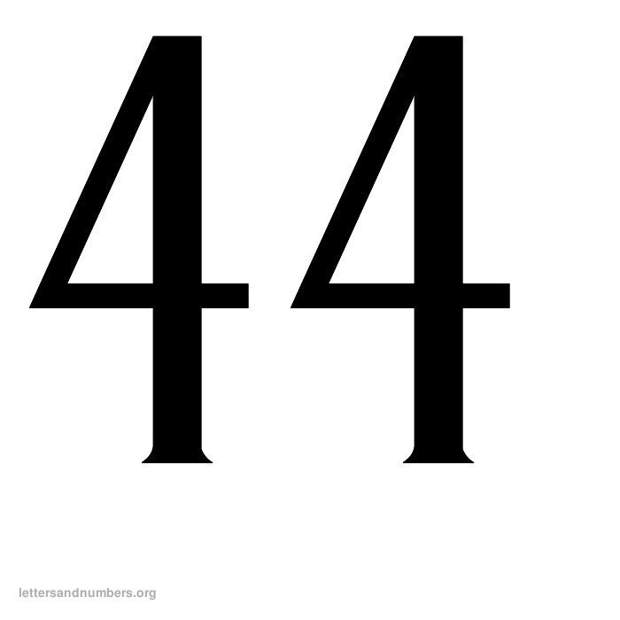 Красивая Цифра 44 Картинка