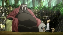 Conversation between Nurarihyon and Danuki