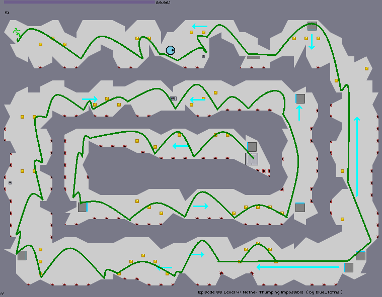 The World's Hardest Game - Walkthrough Level 4 