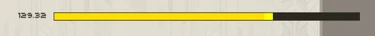 An example of what the time bar looks like; it is a horizontal bar on the top of the screen, with the portion on the left representing the amount of time. There are numbers on the left side of the bar that count down the exact amount of time in seconds and one-hundredths of a second.