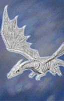 White wyrmling portrait