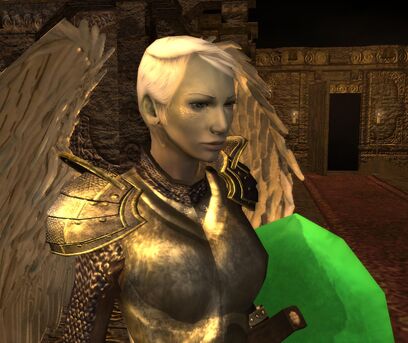 Kaelyn in the temple of Kelemvor