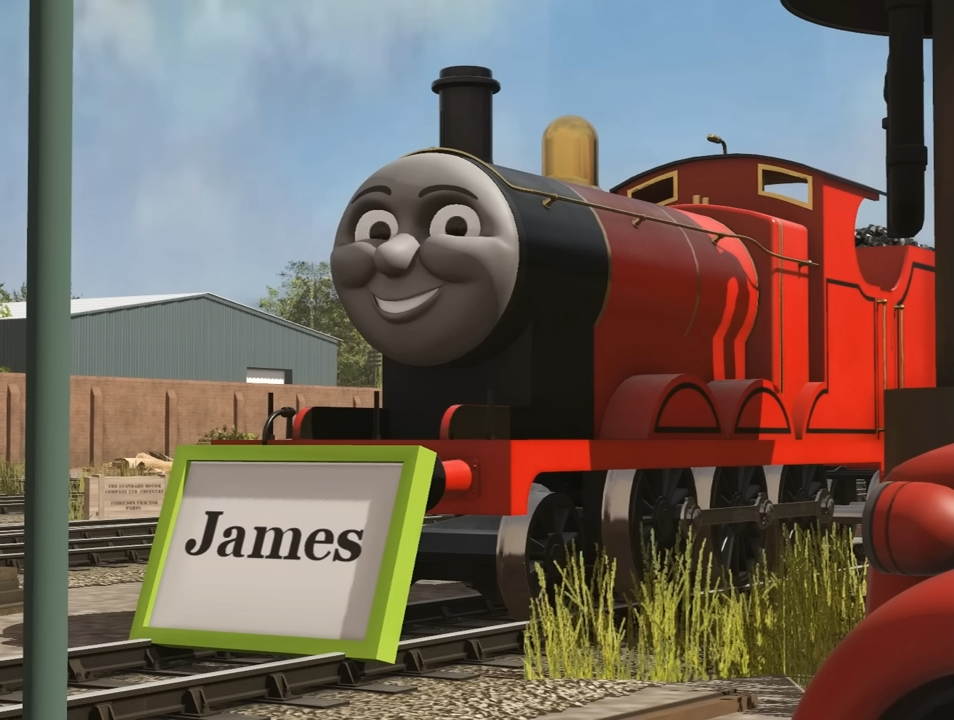 James the Red Engine, Character-community Wiki