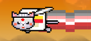 Sushicat using the Wing ability