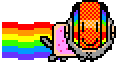 Daft Punk Nyan Cat on the "Pick a Flavor" Menu