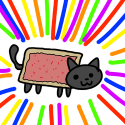 Nyan cat Google doodle - Drawception