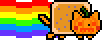 Pumpkin Nyan Cat on the "Pick a Flavor" menu