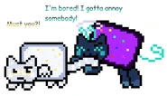 Based off of "Annoying Sibling 2" by SweetKittyCat on Deviantart, featuring BasicW0lf24's Nyansona
