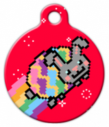 Easter Nyan Bunny Dog Tag