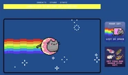 Doughnut Pusheen in the new page design for 2019.