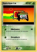 Rasta Nyan Cat Card