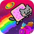 The icon that can be seen on Nyan.cat advertising "Nyan Cat: Lost in Space".