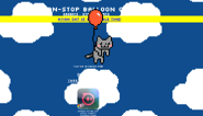 Balloon Cat in the original sky background