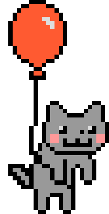 Пиксель котик