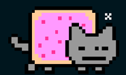 A non-animated picture of the Nyan.cat version