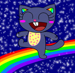 Nyan cat as a htf by vanillablackkitty-d3i9pkz