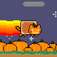 The new version of Pumpkin Nyan Cat