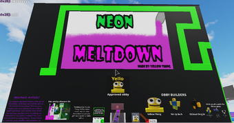 Neon Meltdown Obby Creator Wiki Fandom - lava neon obby roblox