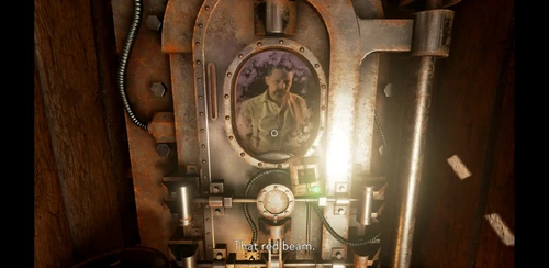 C.W. tells us to disable to red beam