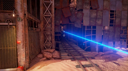 The locomotive lowered