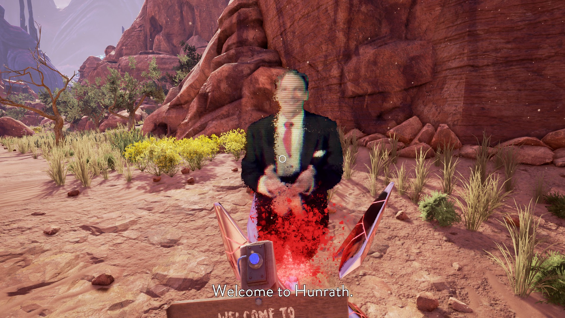 obduction hints device in canyon
