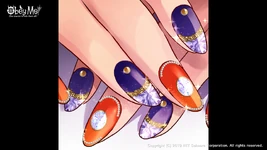 Asmodeus showing off his new decorated nails