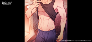 Beel showing off his abs