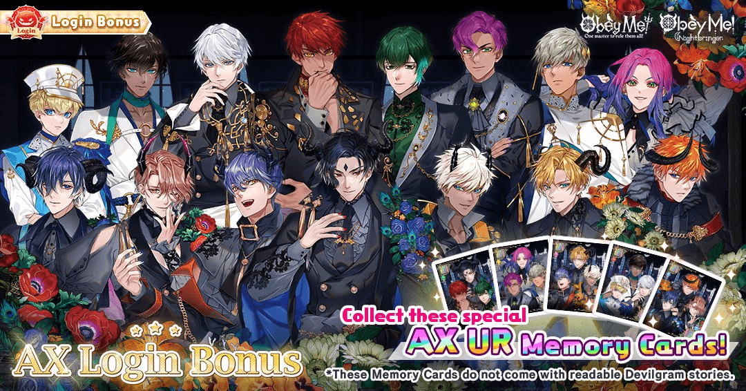 AX 2025 Login Bonus (NB) | Obey Me! Wiki | Fandom