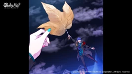 Asmodeus taking a trick photo of Leviathan