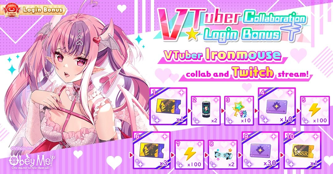 VTuber Collaboration Login Bonus Ironmouse Obey Me Wiki Fandom VTuber Collaboration Login Bonus Ironmouse Obey Me Wiki Fandom