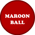 A maroon ball