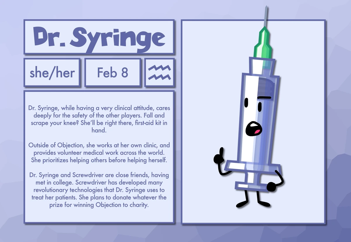 Dr. Syringe/Gallery Objection Wiki Fandom