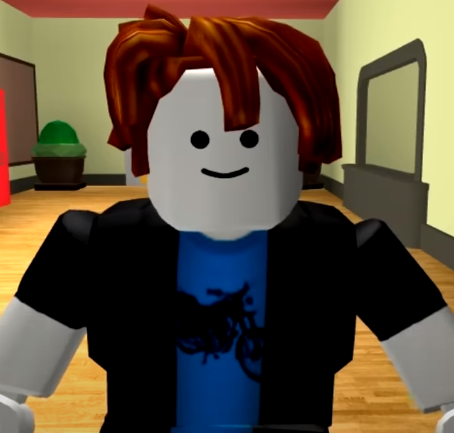 Roblox Guest (Blue Hair With Light Blue Tips)