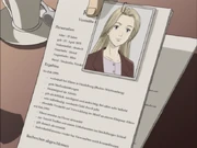 Nina's file, showing April 7th as the date of birth.