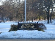 A photo of the cemetery