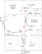 The witness produced this approximately diagram of the house