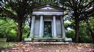 A photo of Stiffy Green's mausoleum