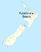 The location of Pukehina Beach