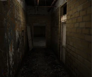 It's not known where this hallway would've been, but it might've been part of the room mentioned previously.